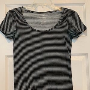 black and white stripped t shirt